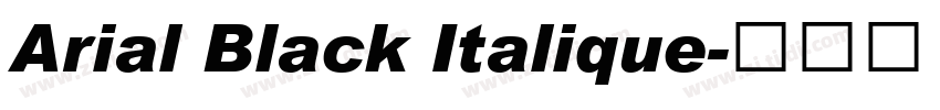 Arial Black Italique字体转换